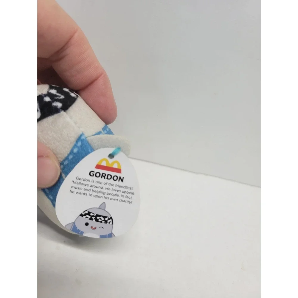 Squishmallows Gordon the Shark‎ McDonalds 2023 Happy Meal Plush Bandana Vest 3